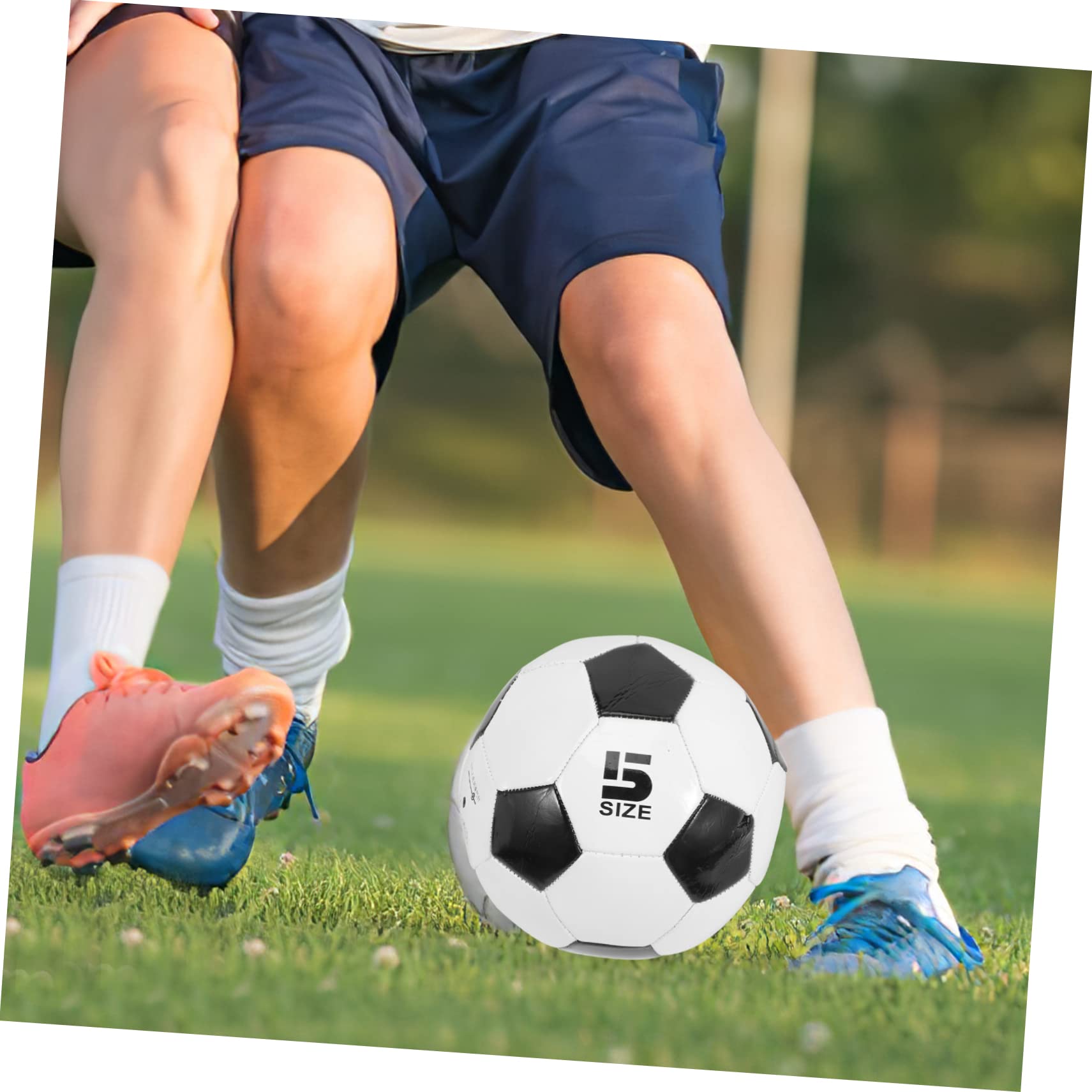 Pallone da Calcio Taglia 5 per Allenamento Pvc 6 Pezzi Ragazzo Ragazza | Pratica su Cemento e Training Calcio, Alta Elasticità, Buona Presa, Resistente All’usura