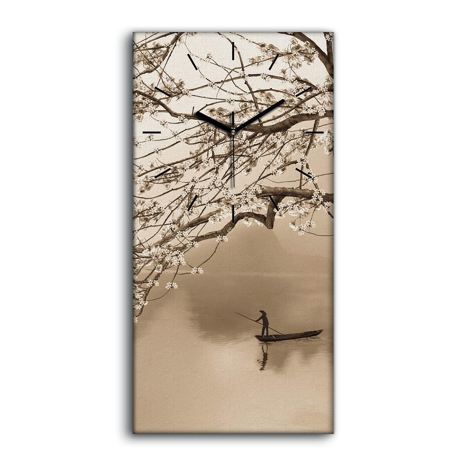 Horloge sur toile silencieuse sans tic-tac pour rester au calme