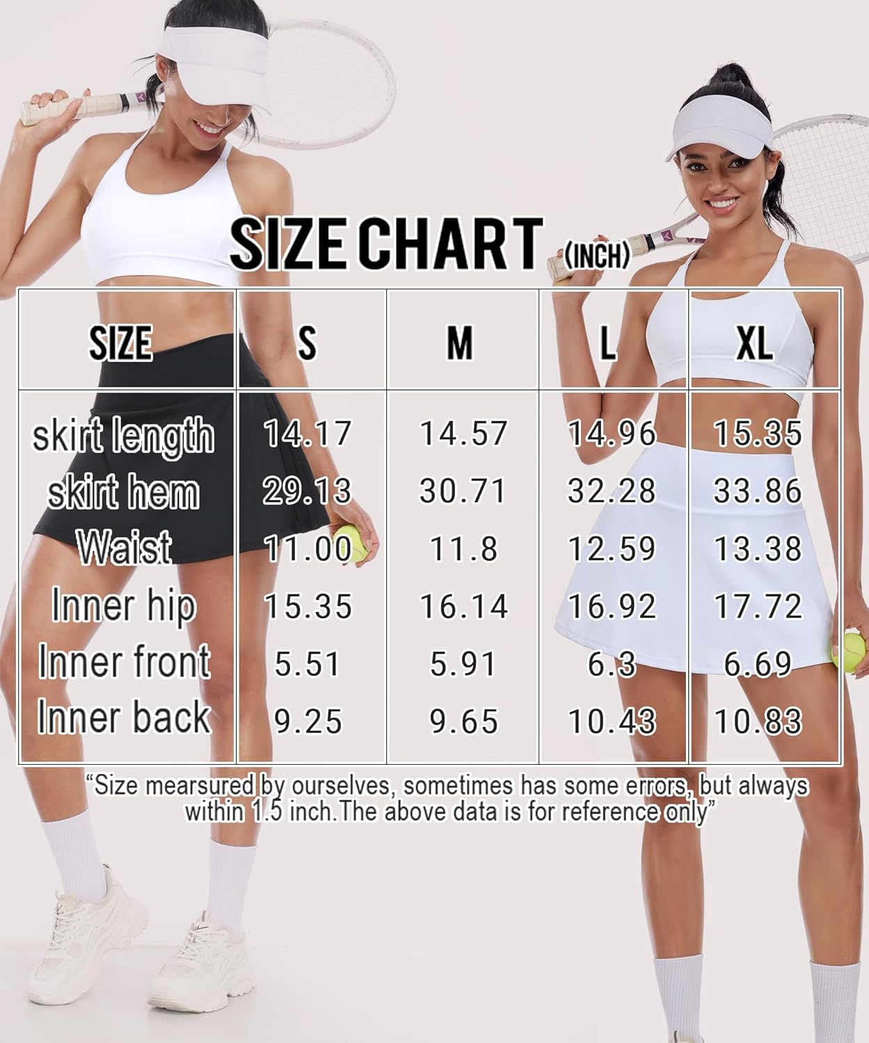 FULLSOFT Women's Tennis Golf Skirts with Pockets High Waisted Pleated Athletic Skorts Shorts for Pickleball Workout - Image 7