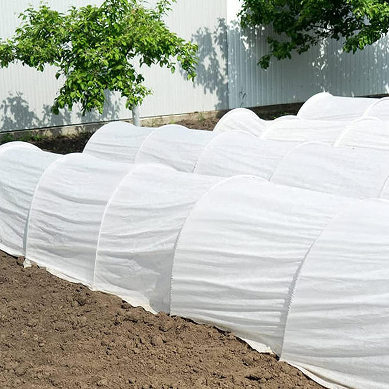 80pcs Cerceau Serre Jardin,43cm Tunnel Culture pour Plantes, Cerceau Jardin, Tunnel Jardin Arceaux, Support Cerceaux Serre Jardin, Arceaux Serre Tunnel avec Pointes et Clips (A)