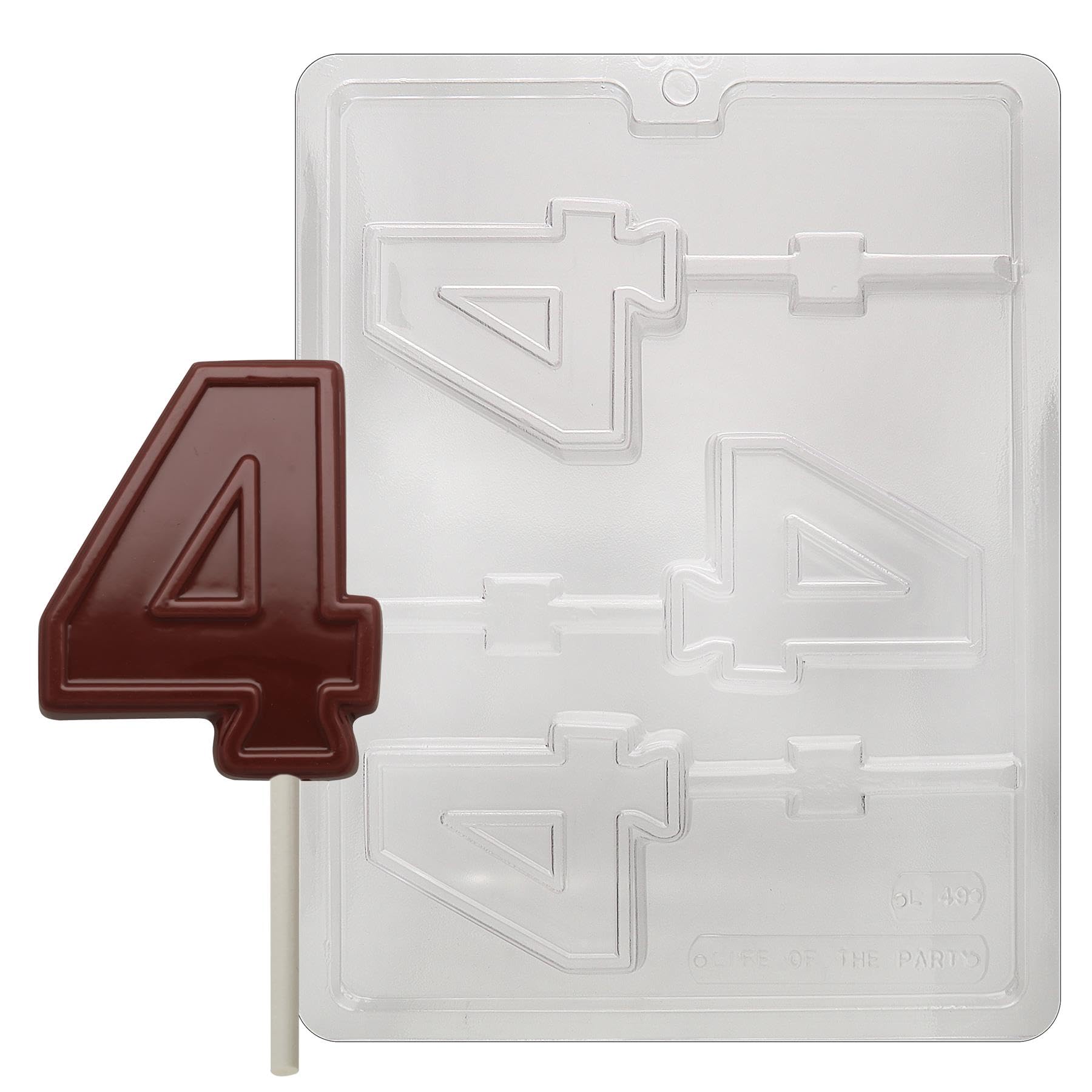 Cybrtrayd L049 - Stampo per caramelle al cioccolato n° 4, con istruzioni esclusive per stampaggio al cioccolato Cybrtrayd