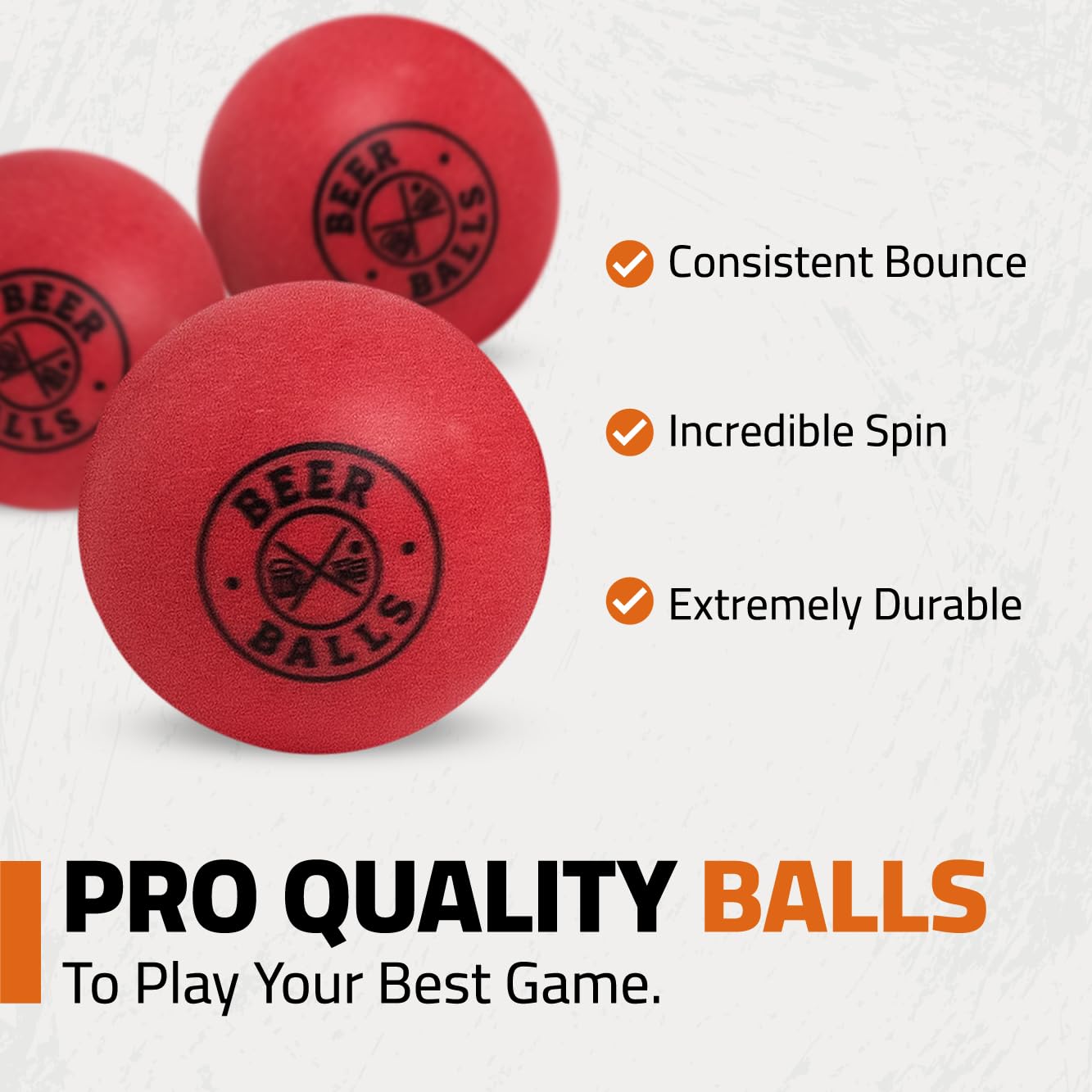 OVANA Beer Pong Balls 40mm Competition Quality, Table Tennis Balls for Beer Pong (2.7g) Drinking Games & Party Supplies - Image 3