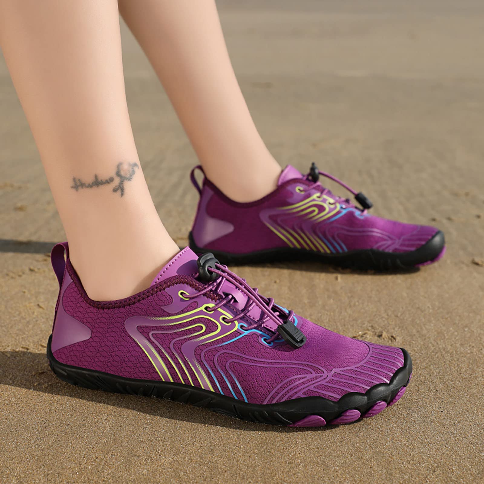 Scarpe da Scoglio Uomo Scarpette Bambina per Sassi Mare Donna Trasparenti Fiume Sandali Scogli Il Spiaggia Acqua Traspiranti Acquatiche con Ginnastica di Ciabatte Gomma