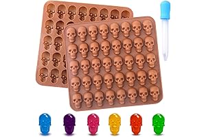 BUSOHA Chocolate Skull Mold: 40 Cavities of Halloween Treat Bliss