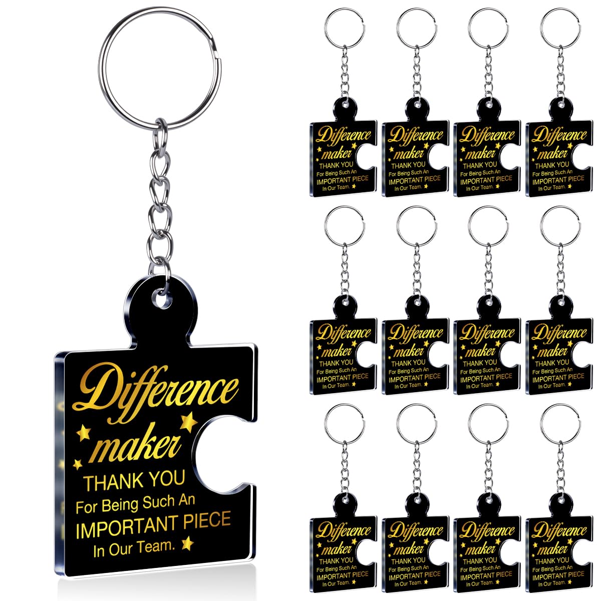Team Appreciation Gifts Bulk Thank You Keychains for Coworkers