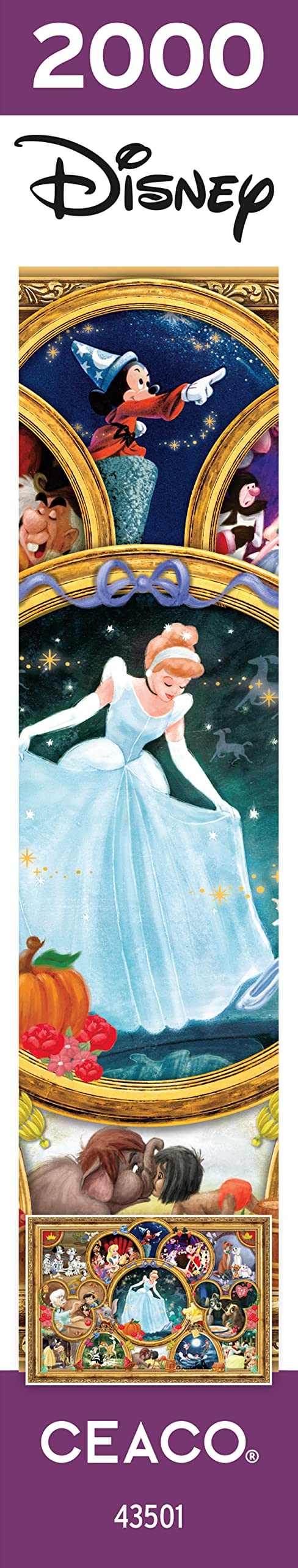 Ceaco Disney Classics Jigsaw Puzzle, 2000 Pieces