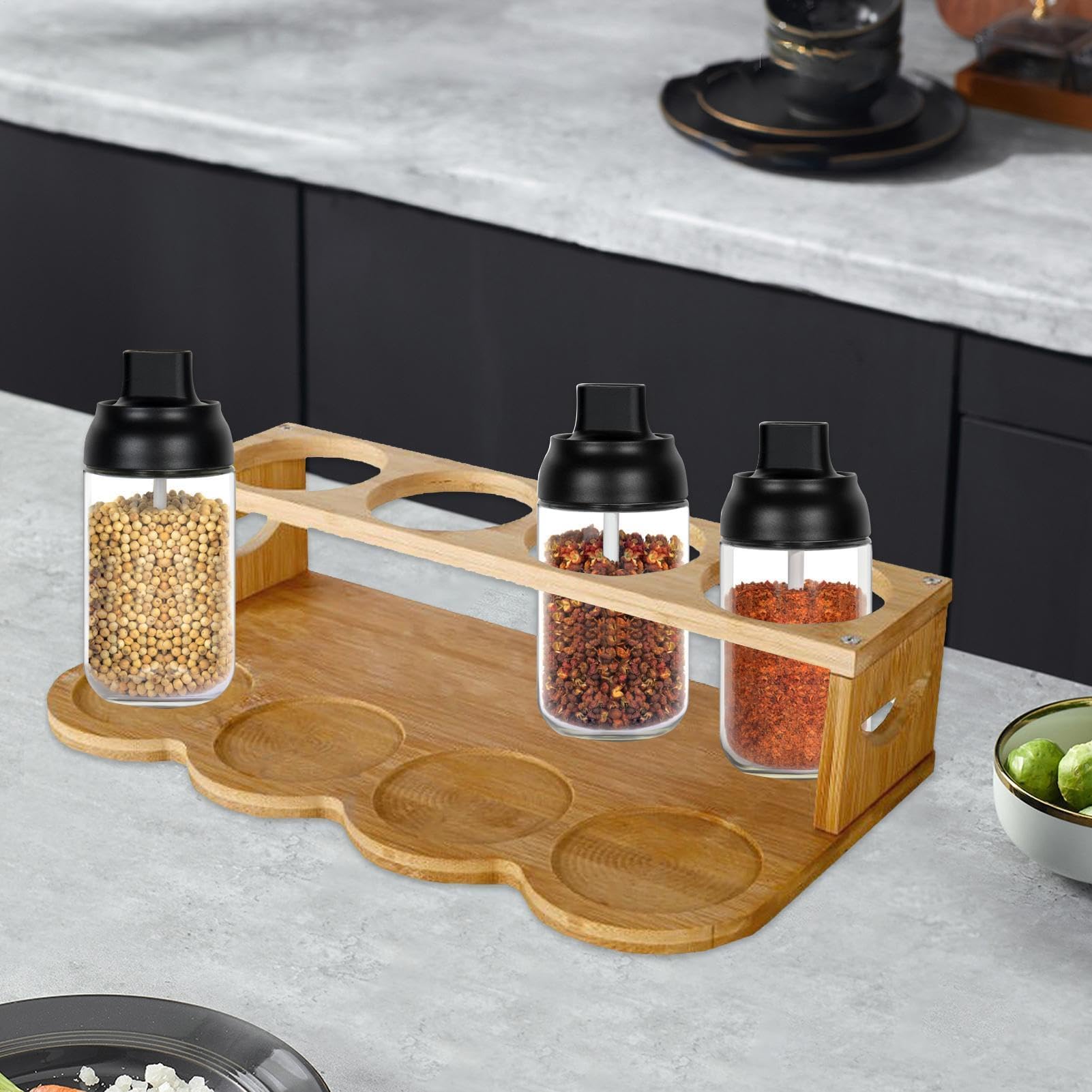 Expositor de condimentos - Dispensador de Aceite de Oliva de Vidrio, Expositor de condimentos | Dispensador de Aceite para Botellas, Organizador de condimentos