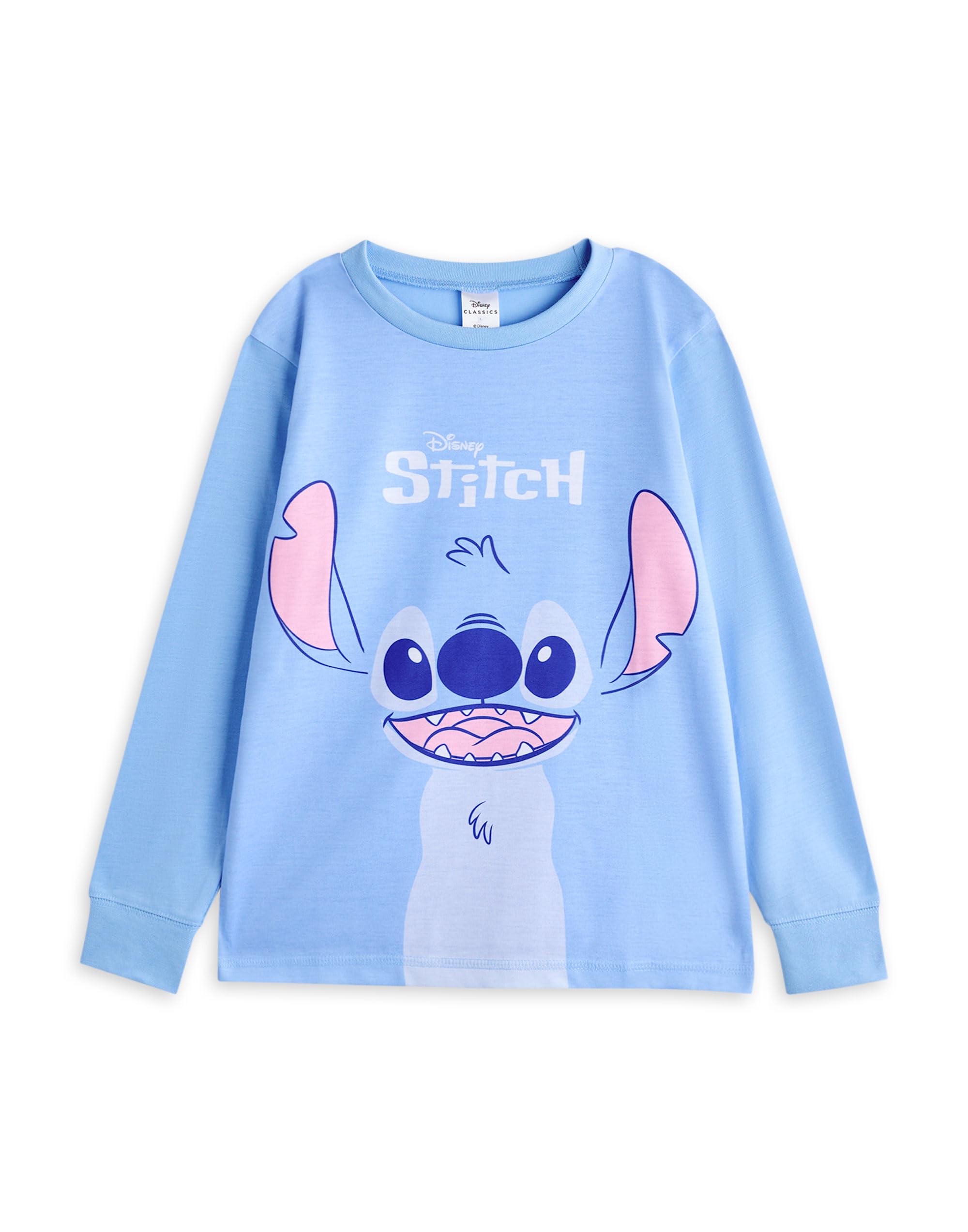 Disney Set Pigiama per Ragazze Lilo & Stitch, Confezione da 2 | Indumenti da Notte per Bambini con Stampa su Tutta la Superficie con Punti Blu e Rosa e Grafica con Angeli