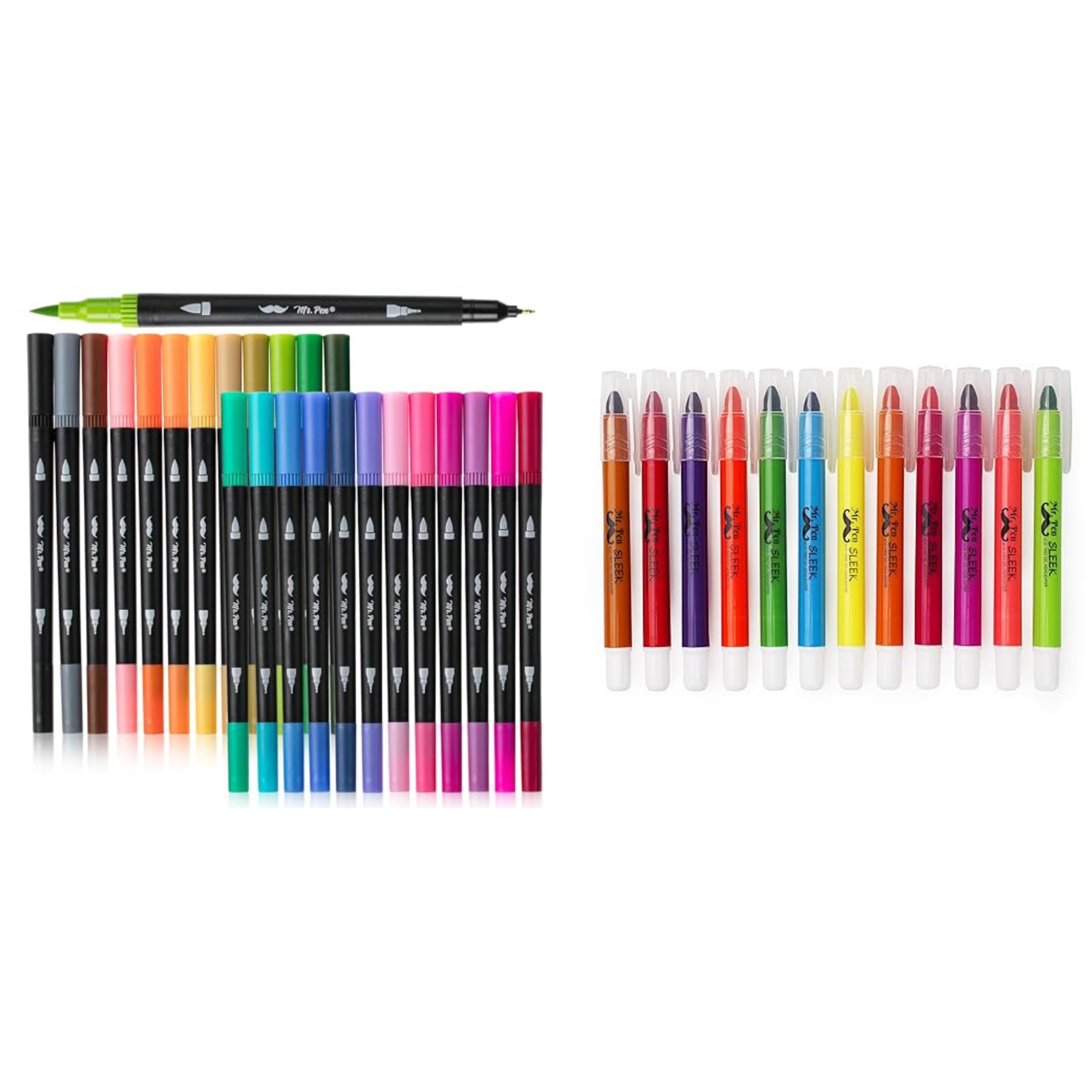 Mr. Pen- Dual Tip Brush Pens and Gel Highlighters