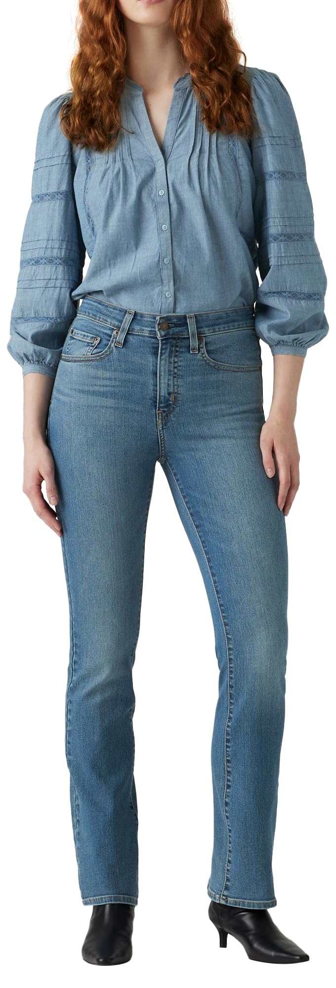 Levi's 725 High Rise Bootcut Hint of Tint, Hint of Tint, 28W x 30L