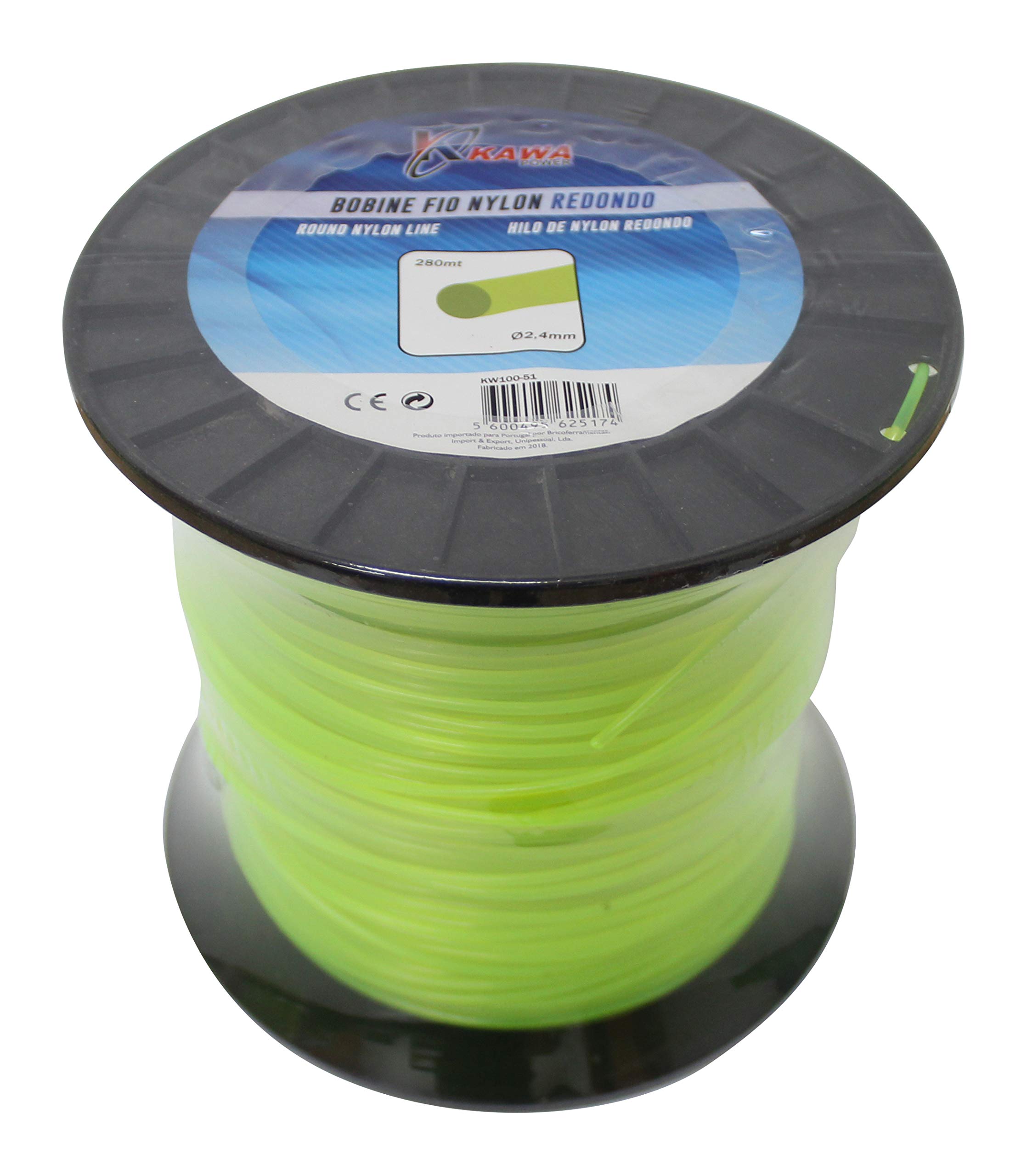 Bricoferr Nylon Thread for Round Brushcutters 2.4mm 280MT Kawapower