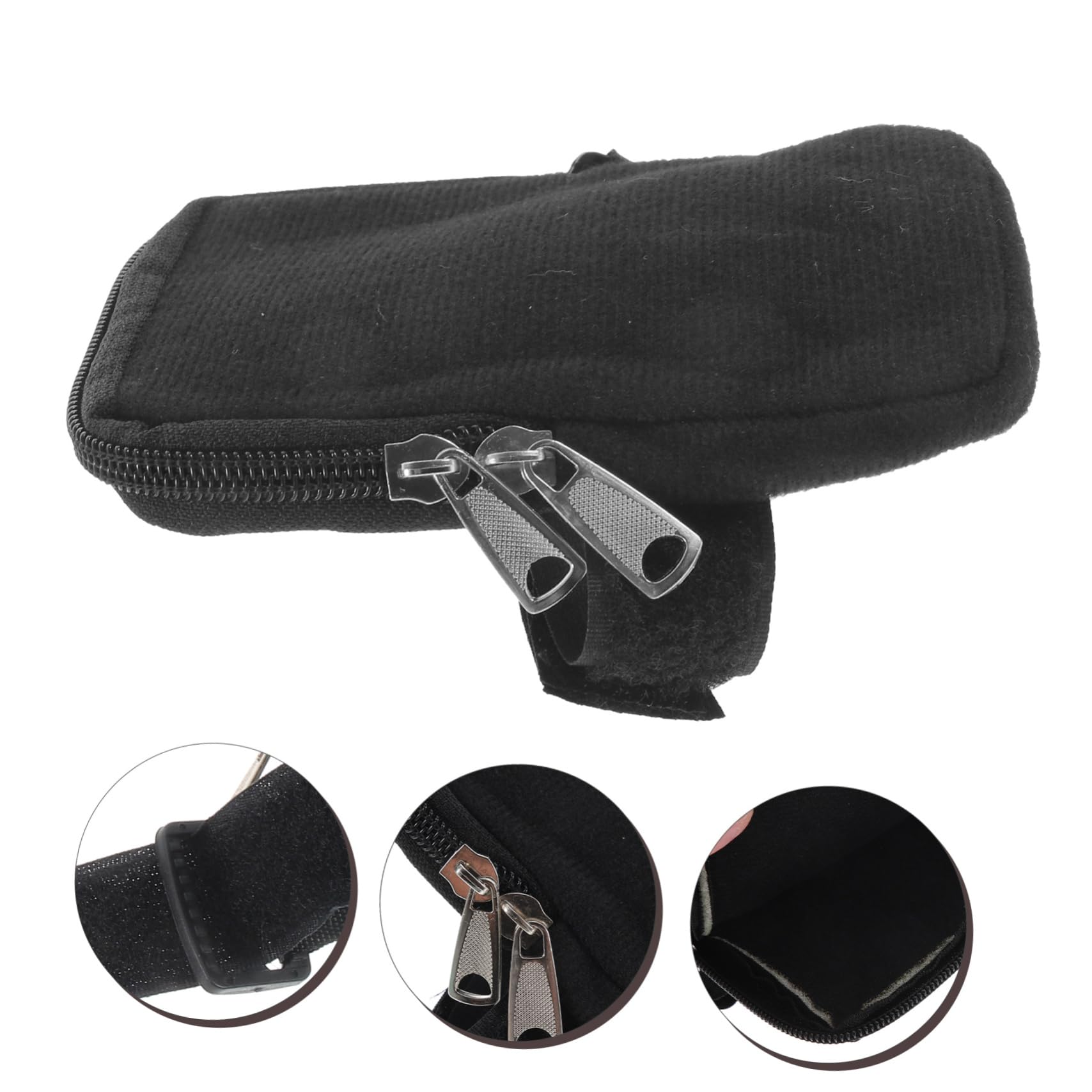 Toddmomy Borsa a Tazza Maniglia Viaggio Custodia per Bottiglia d'Acqua Bottiglie Sottile Piccola Tasca per Bottiglia con Cinturino Tela Black