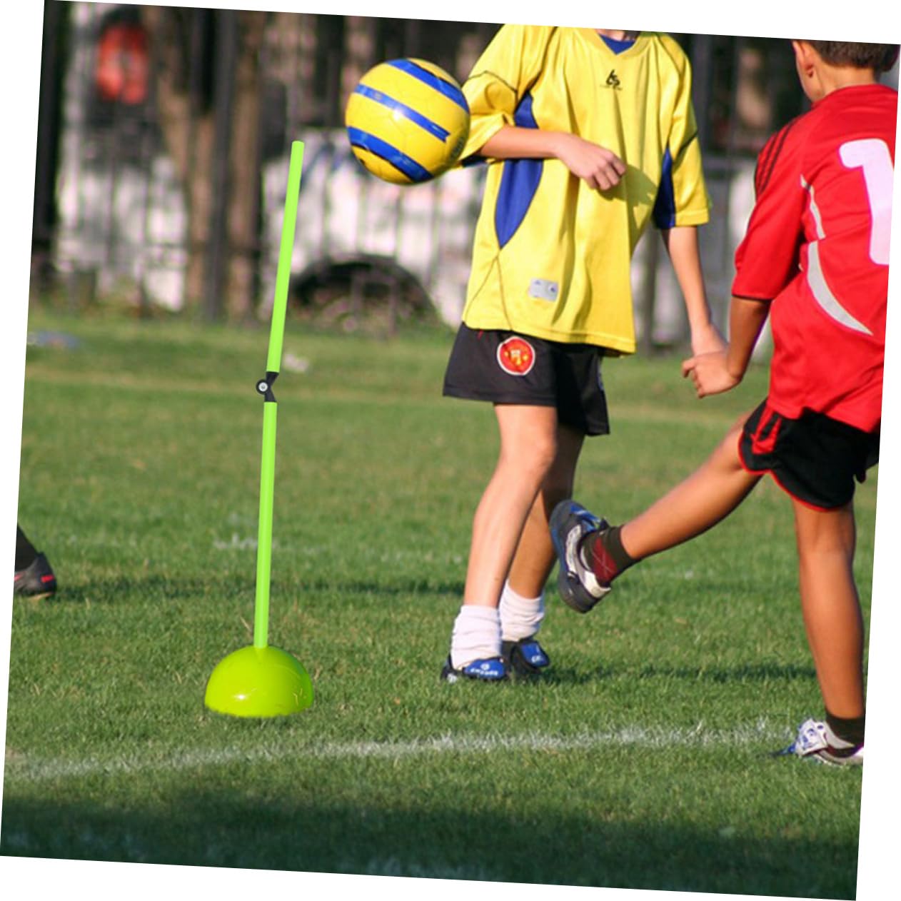 INOOMP 3pezzi per Allenamento Calcio Ostacoli per Agilità Calcio Asta Segnaletica Calcio Attrezzi per Allenamento Calcio per Basket Asta Segnaletica Abilità Basket Sportiva Attrezzatura