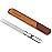 Stainless Steel Nail File with Anti-Slip Handle and Leather Case, Double Sided and Files Nails Easily for Men and Woman