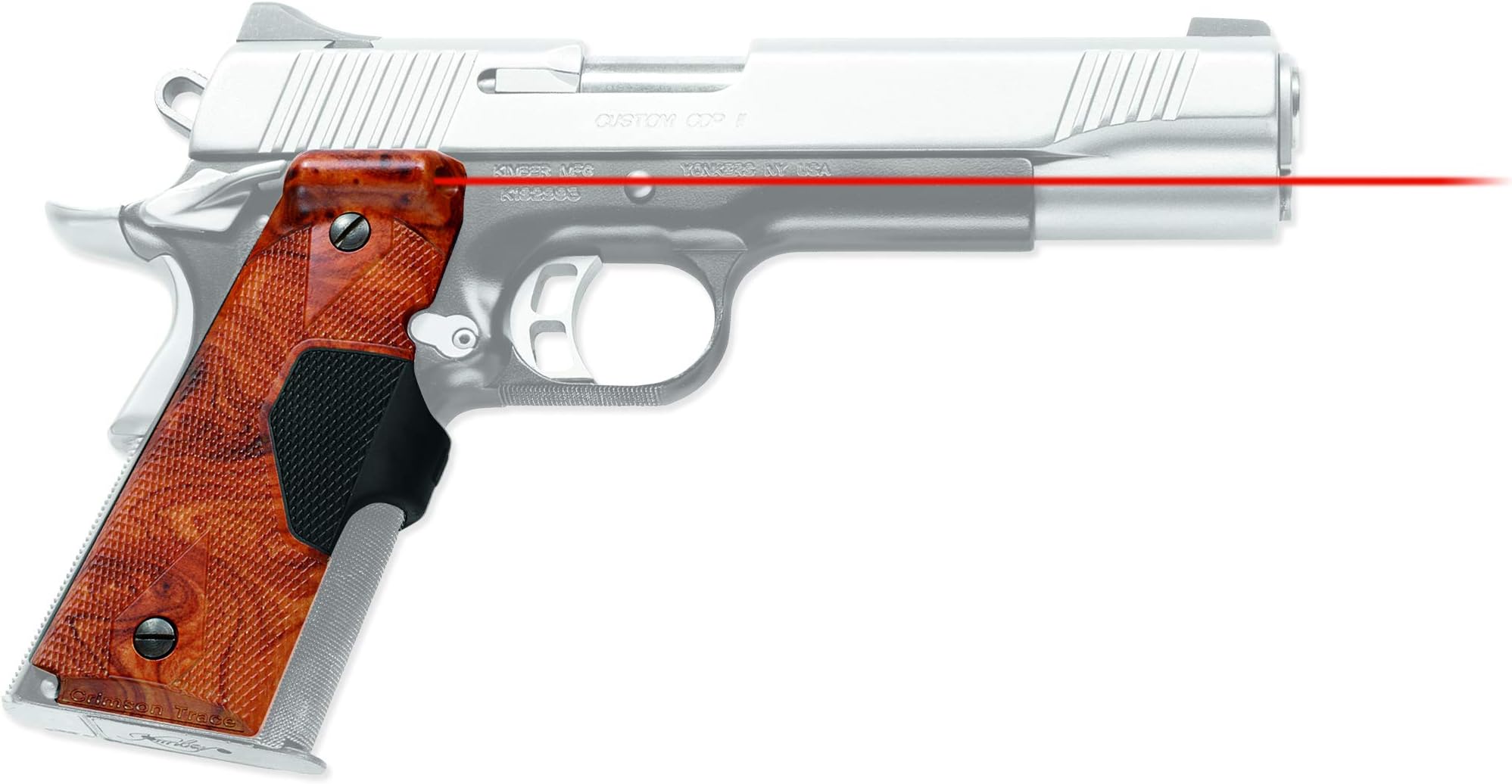Crimson Trace LG-401-P1 Pro-Custom Lasergrips Red Laser Sight Grips for 1911