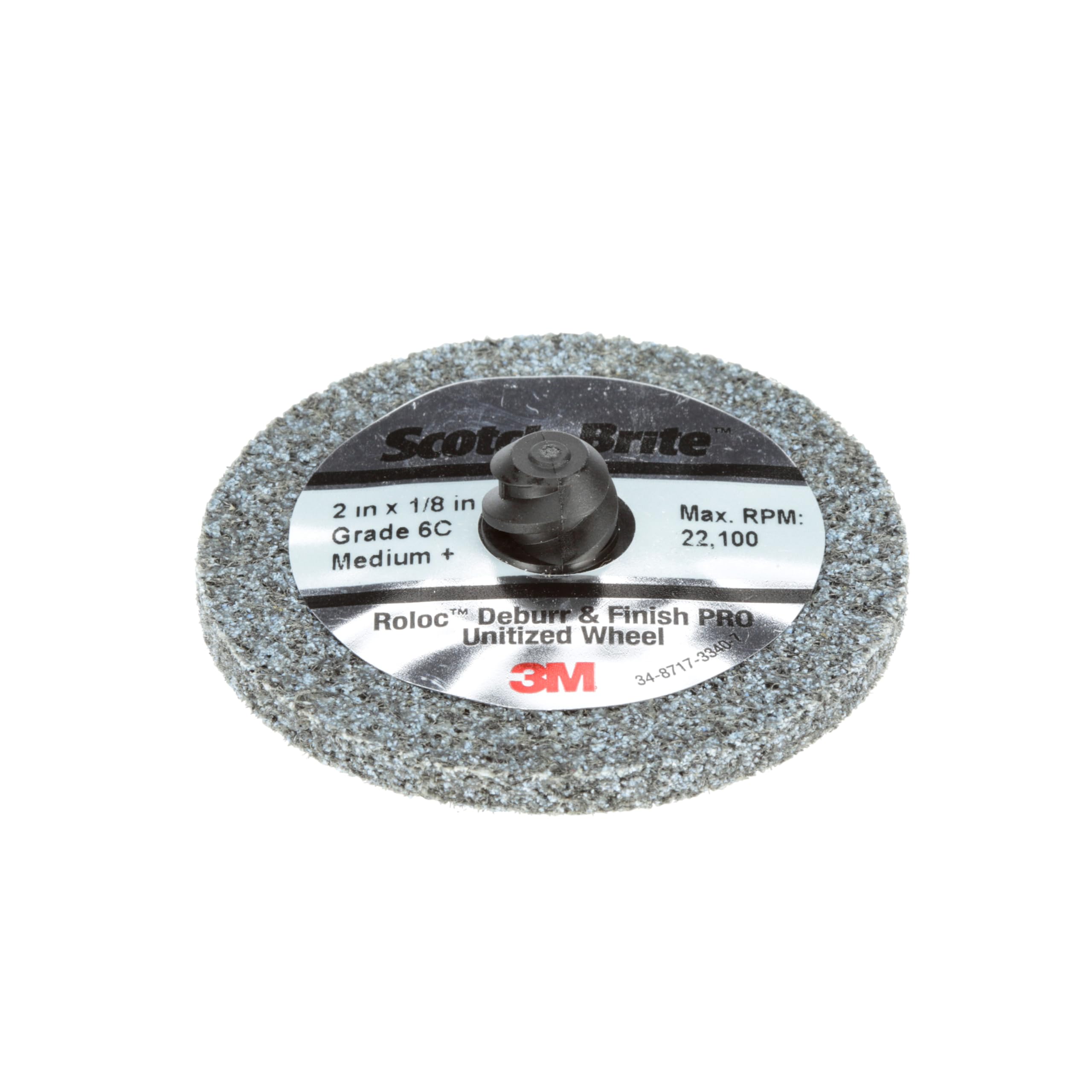 Ruota compressa Scotch-Brite Roloc Deburr & Finish PRO, 6C MED, 75 mm x 3 mm, 10 pezzi