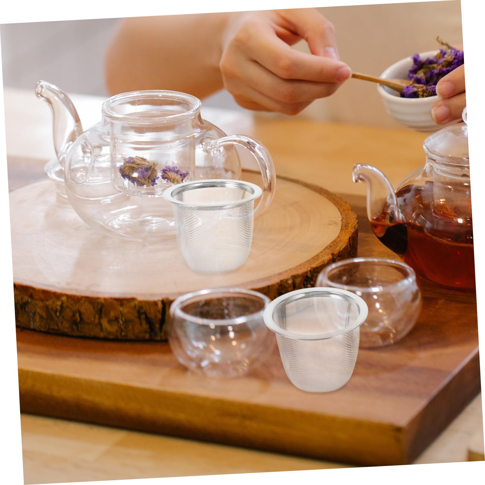 Lot 8 Tamis Ultra Fins Filtre à Thé - Infuseur Boule Acier Inoxydable Pour Théière Et Cafetière