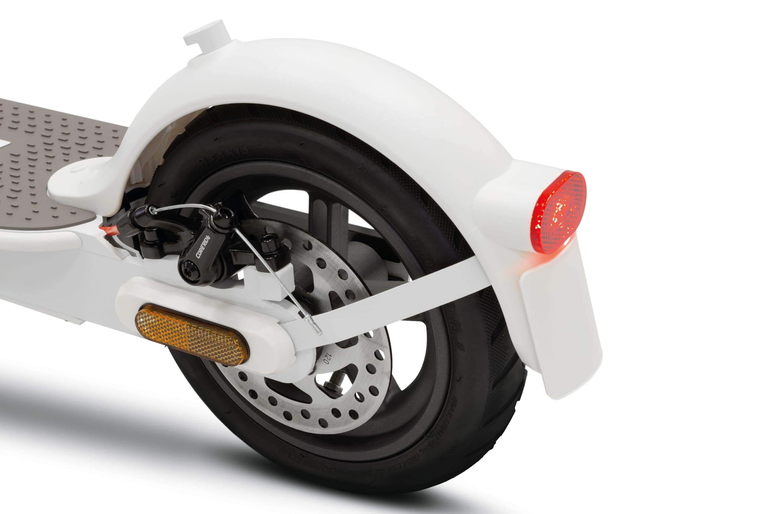 Ducati Pro-I Evo White Safe Ride, Monopattino Elettrico, con Frecce Direzionali Integrate, Motore 350W, Peso 12 kg, Freno Elettrico e a Disco