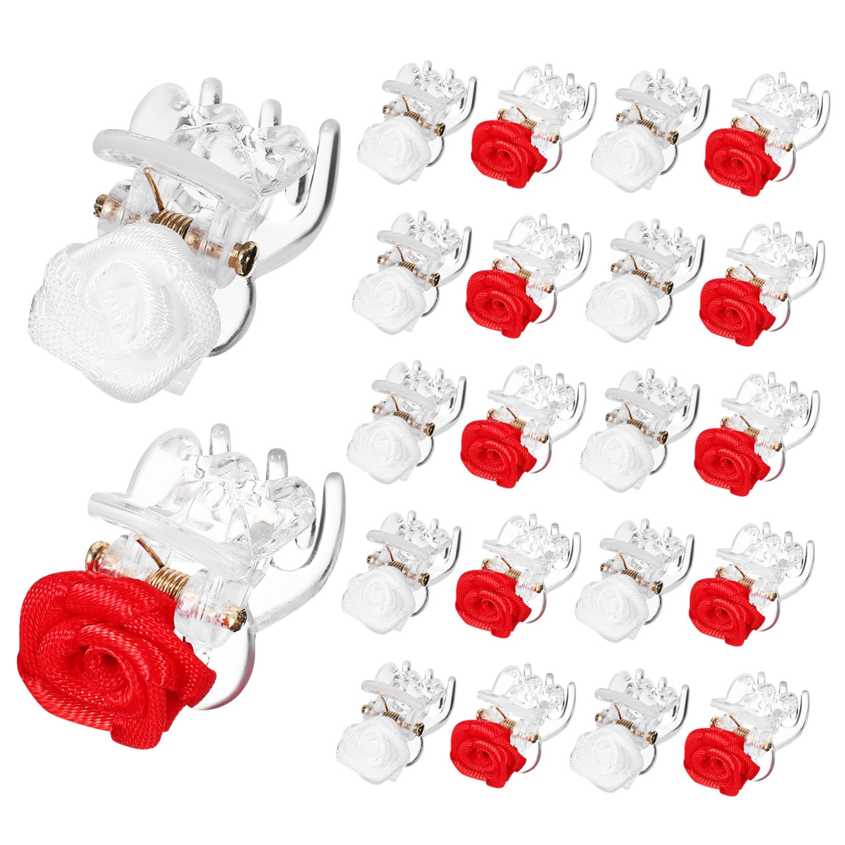 ABOOFAN 100stücke Rosa Haarspangen Mit Blumen Design Kleine Haarklammern Für Damen Und Mädchen Für Makeup Haarstyling Und Alltag Für Hochzeiten Partys Und