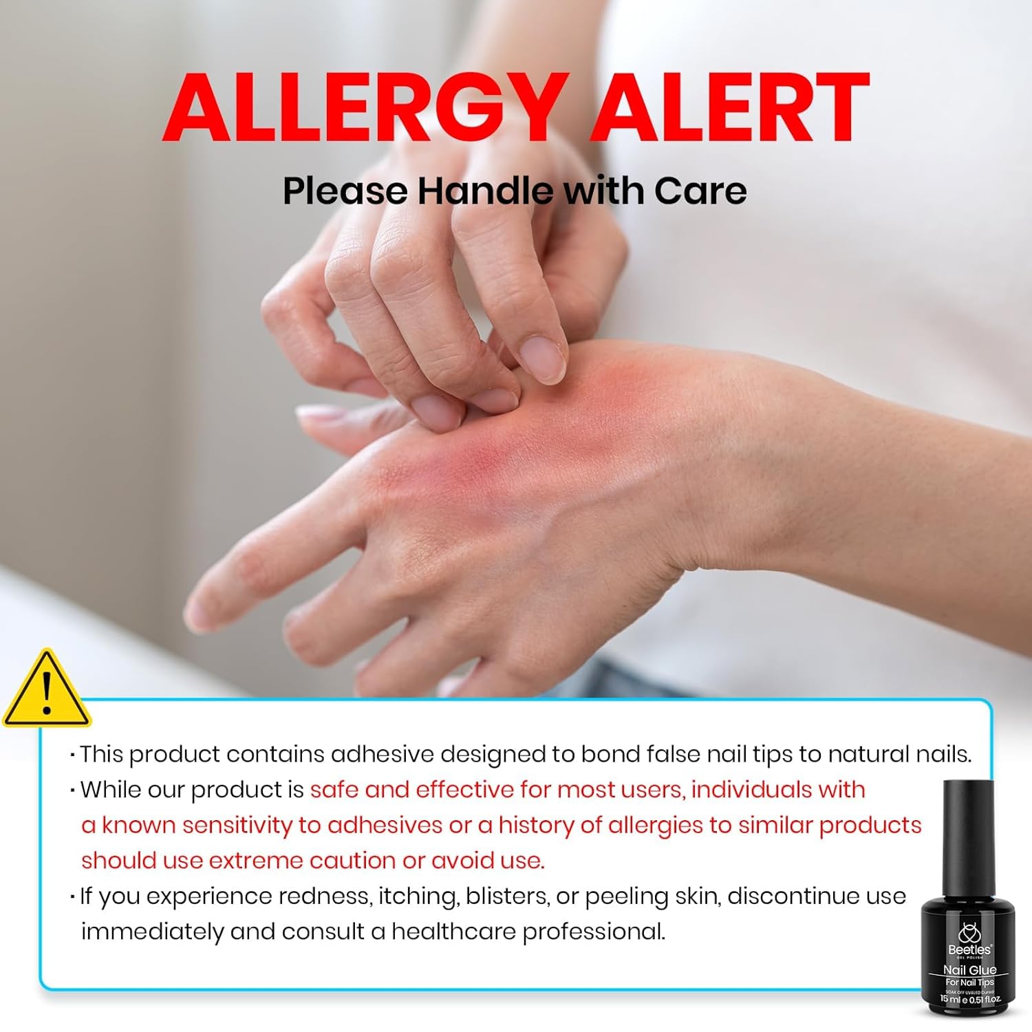 Beetles 9 in 1 Nail Glue Gel for Nail Tips and 20ml Nail Dehydrator and Primer, Large Capacity Acid Free Natural Nail Prep Dehydrate and Primer