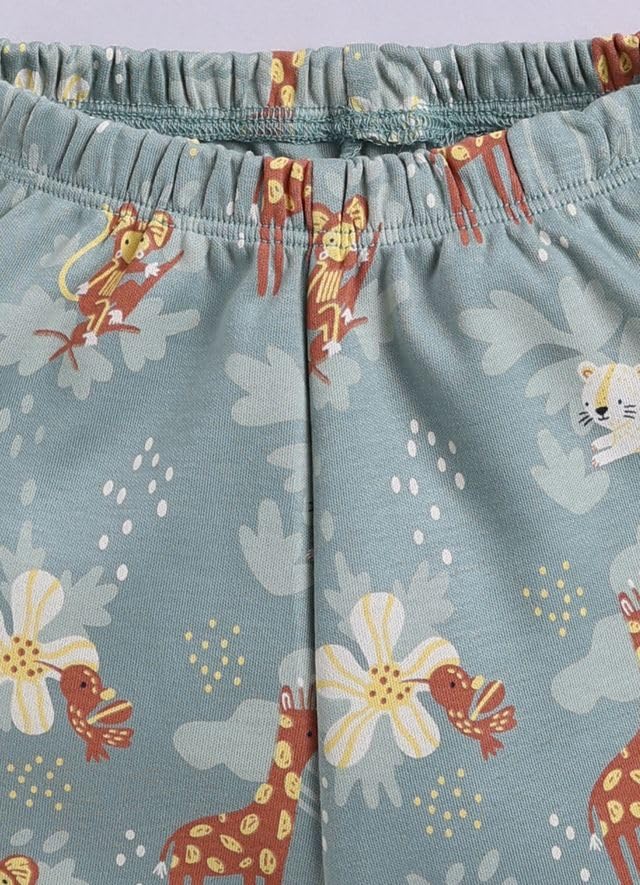 Image of BABY GO Baby Boys & Baby Girls Clothing Set | Summer Co-Ord Set for Baby | Printed 100% Cotton Half Sleeve T-Shirt & Shorts Combo | Soft Cotton Casual Wear Outfit for Infants & Toddlers Pack of 2