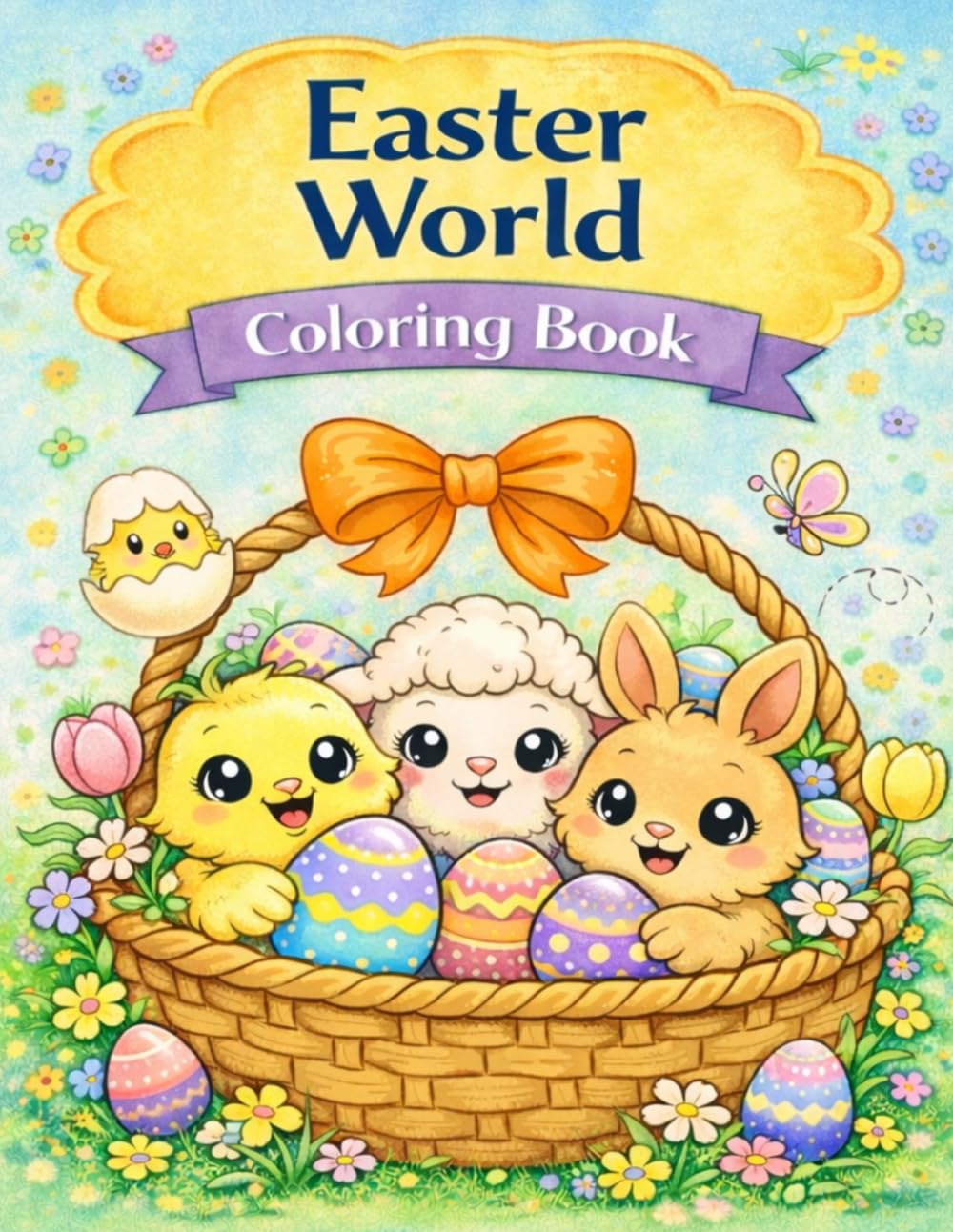 Adorable Easter Animals Coloring Book for Kids (Easter World Coloring Books)