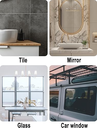 Miniatura 6 de Fine tools Escobilla de ducha para puertas de ducha, baño, ventanas y automóviles, suministros de limpieza de vidrio para el hogar, paquete de 3