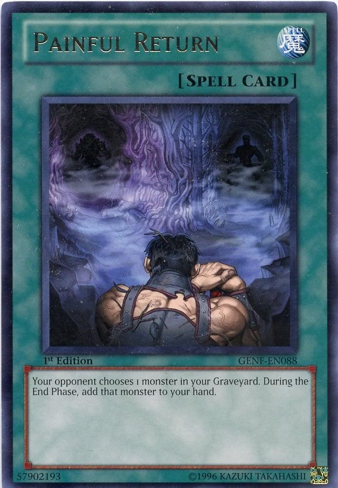 Amazon.com: Yu-Gi-Oh! - Painful Return (GENF-EN088) - Generation Force -  1st Edition