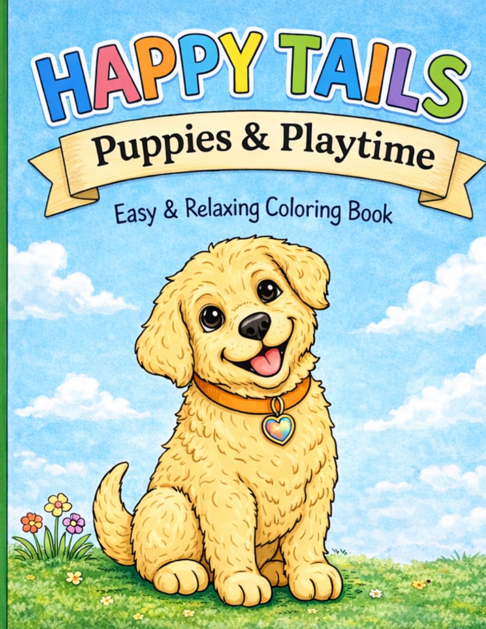 Happy Tails: Puppies and Playtime (Happy Tails Coloring Book Series)