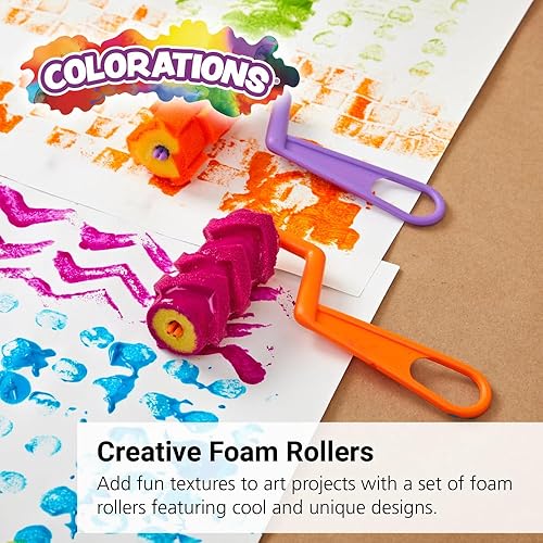Miniatura 2 de Colorations COOLROLL Cool Designs - Rodillos de espuma (paquete de 12)