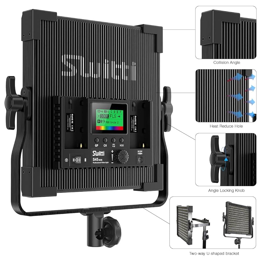 Switti S45 RGB プロフェッショナル ビデオライト(△25-07-04)