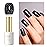 Imtiti Glitter Gel Nail Polish, 0.5 Fl Oz Black Glitter Gel Polish Soak Off LED UV Diamond Shimmer Sparkle DIY Art Starter Manicure Salon