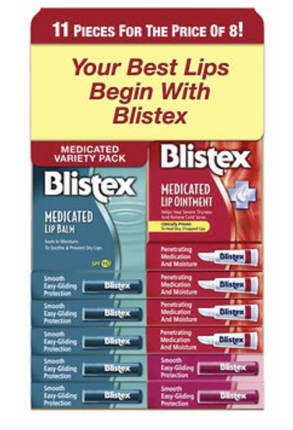 BlistexLip Care Variety Pack, 11 pk.