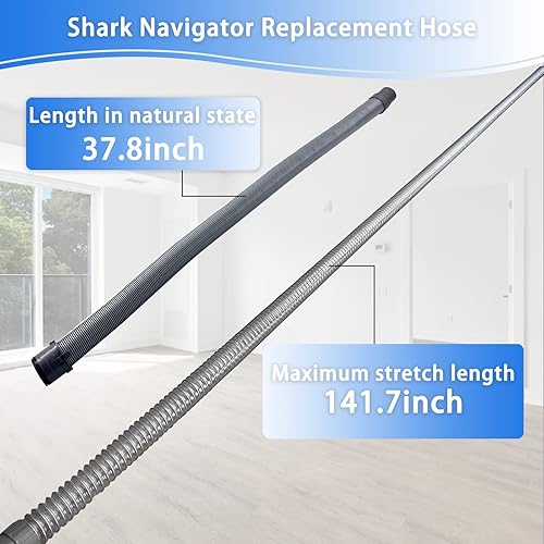 Miniatura 3 de Manguera de vacío mejorada para Shark Navigator NV22, NV22L, NV26, NV22T, NV22T, NV22LQ, NV80, NV42, NV44, UV400, UV410, manguera de repuesto Shark