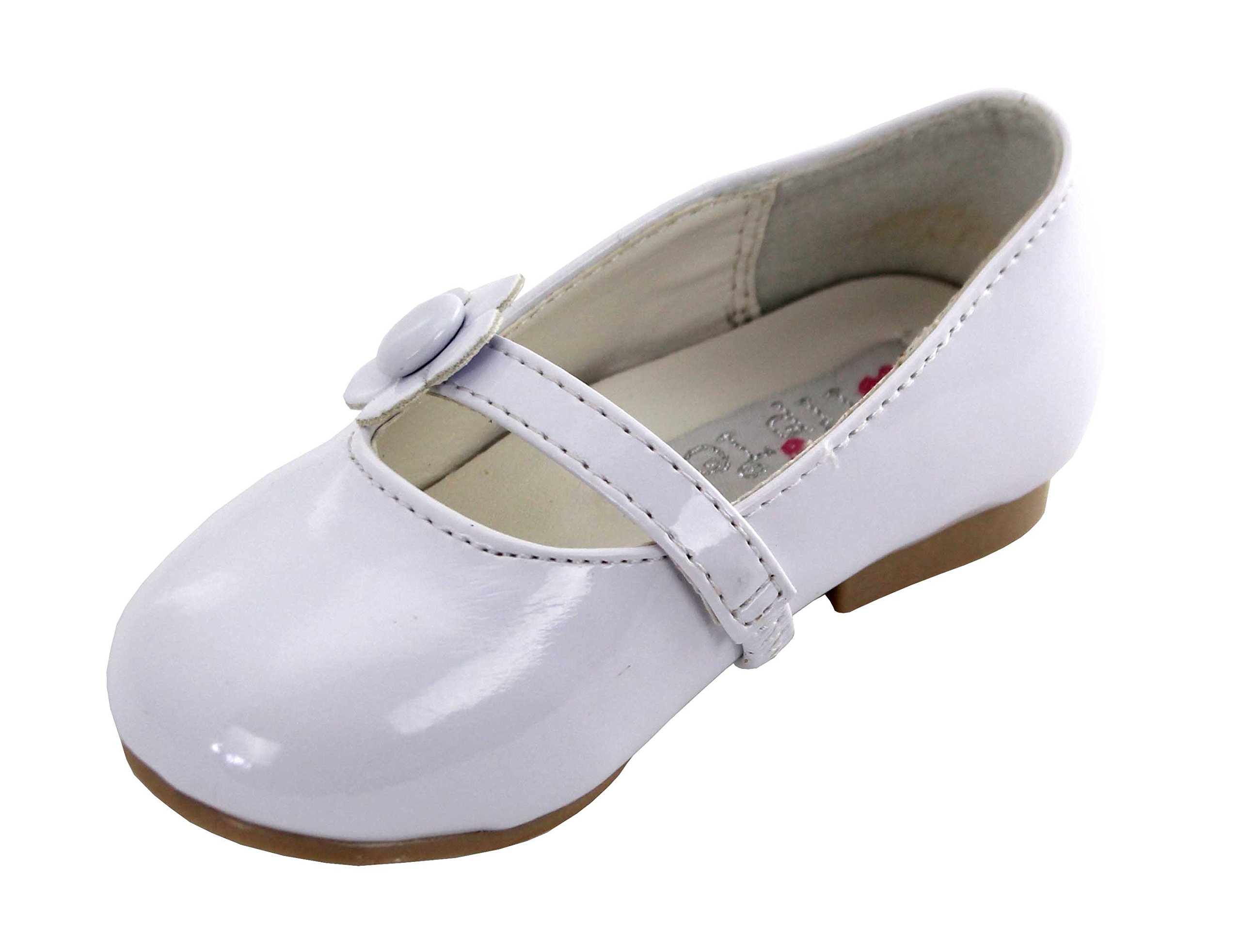 Darling Party Shoes with Daisy (Infants 8, White)
