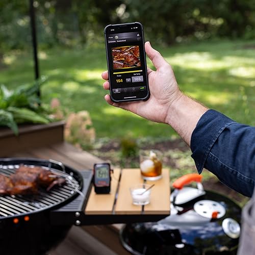 Miniatura 6 de MAVERICK BT-600 iChef Bluetooth Digital Lectura Instantánea Cocina Cocina Asado Ahumador Barbacoa Sonda inalámbrica Termómetro Carne, Negro