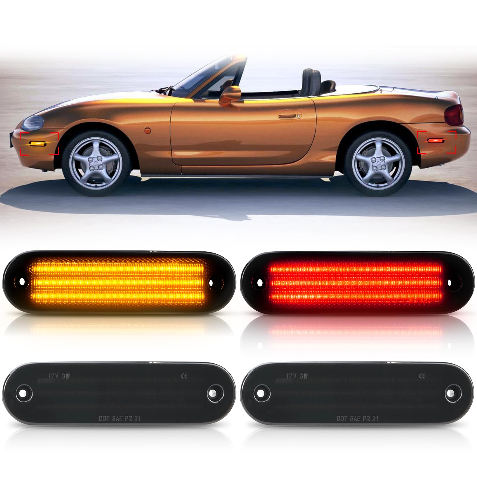 Amazon.com: Bestview Side Marker Light Assembly Compatible with