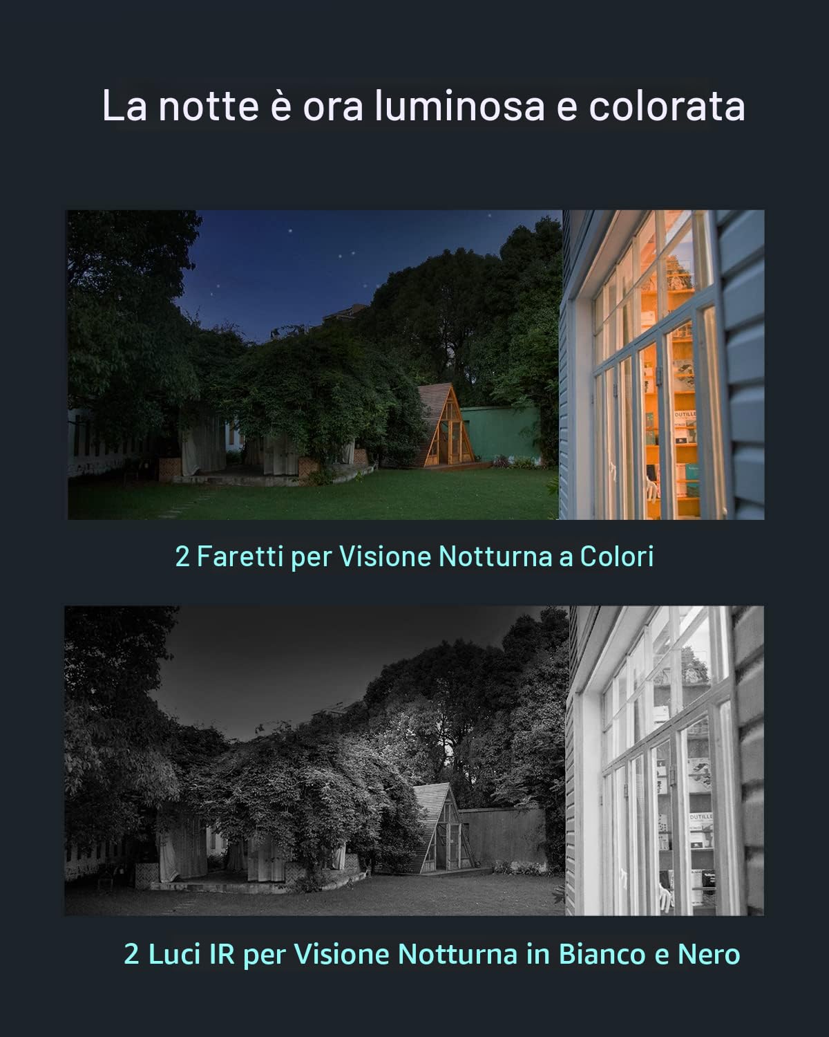 EZVIZ CB3 Telecamera Wi-Fi a batteria da esterno, Visione notturna a colori, 120 Giorni durata batteria, Impermeabile, Rilevamento Persone