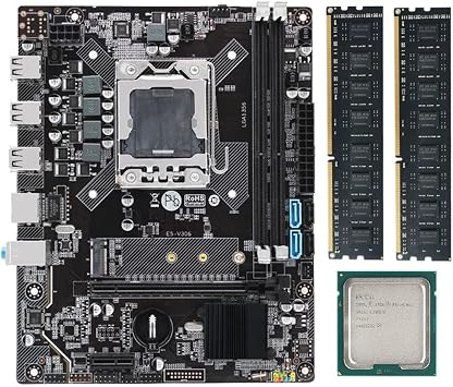 X79 Motherboard Set Kit LGA 1356 with Xeon E5 2420 V2 CPU 8GB2X4GB DDR3 Ecc Reg Ram Nvme M.2 -Atx E5-V304