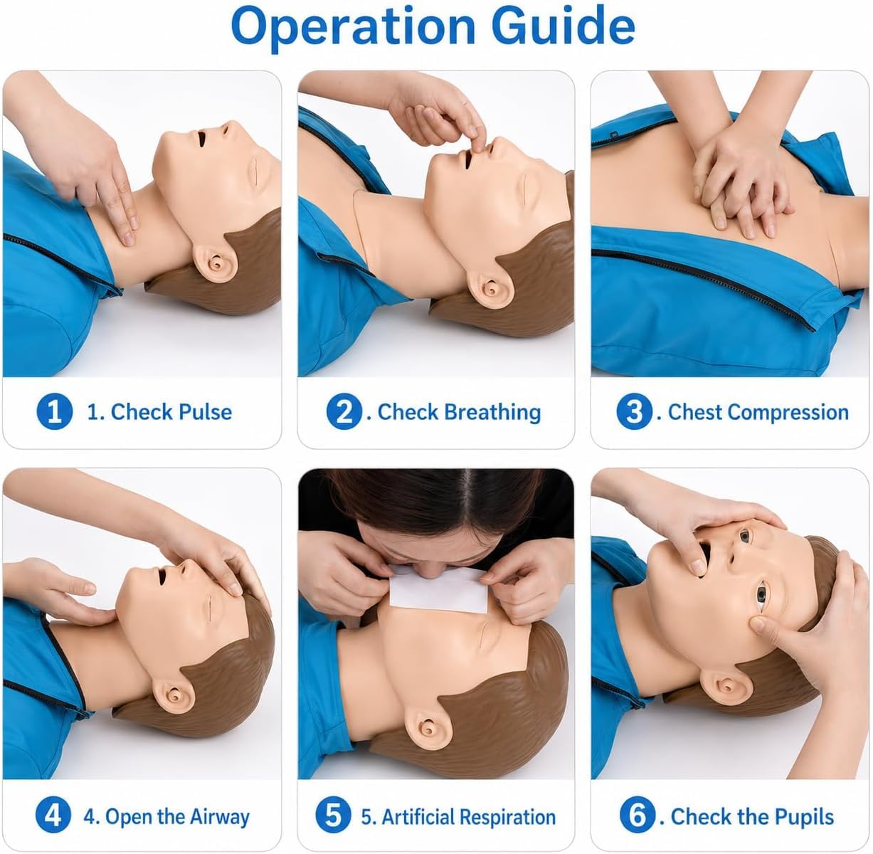 CPR-Trainingspuppe für Erwachsene, mit Kompressions-Feedback