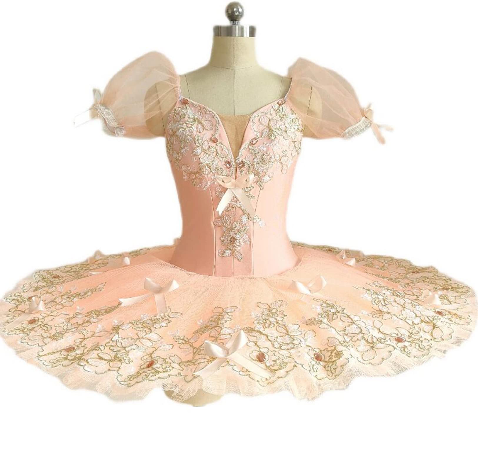 Vestito da Ballo per Bambina Stile Lago dei Cigni con Gonna A Canotta Costumi da Ballo per Feste E Gare Abiti da Ballo per Esercitarsi (A1088)