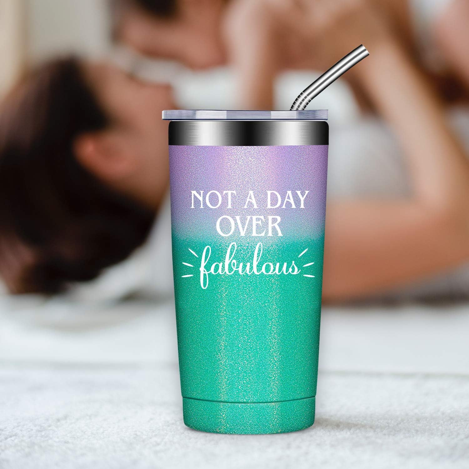 Blасk Frіdау - 50% оƒƒ Funny Birthday Gifts for Women, Best Friends, Coworker, Mom, Grandma, Aunt - 21st 30th 40th 50th 60th 70th 80th Wine Tumbler With Sayings for Women - Glitter Mermaid