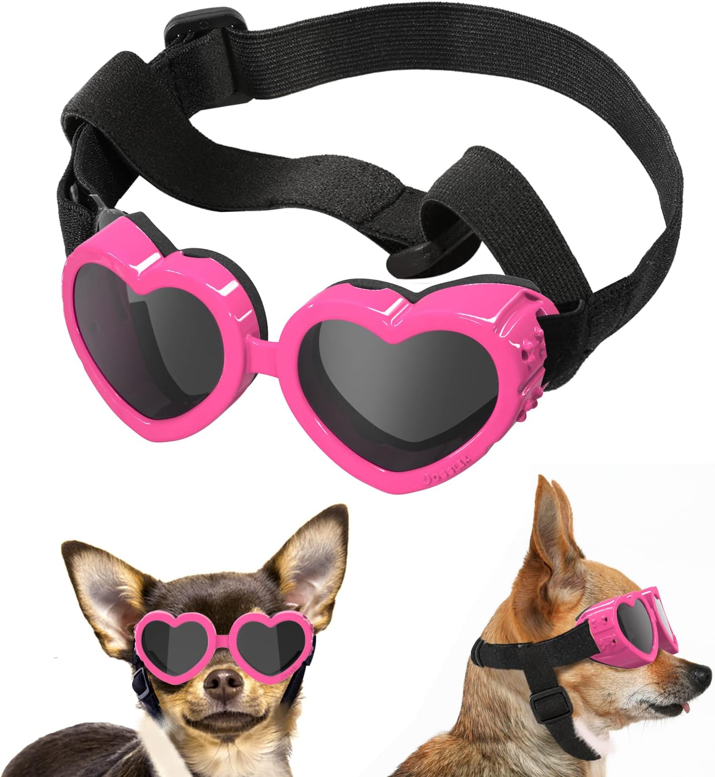 Doggles ILS Small Shiny Blue Frame with Blue Lens Dog