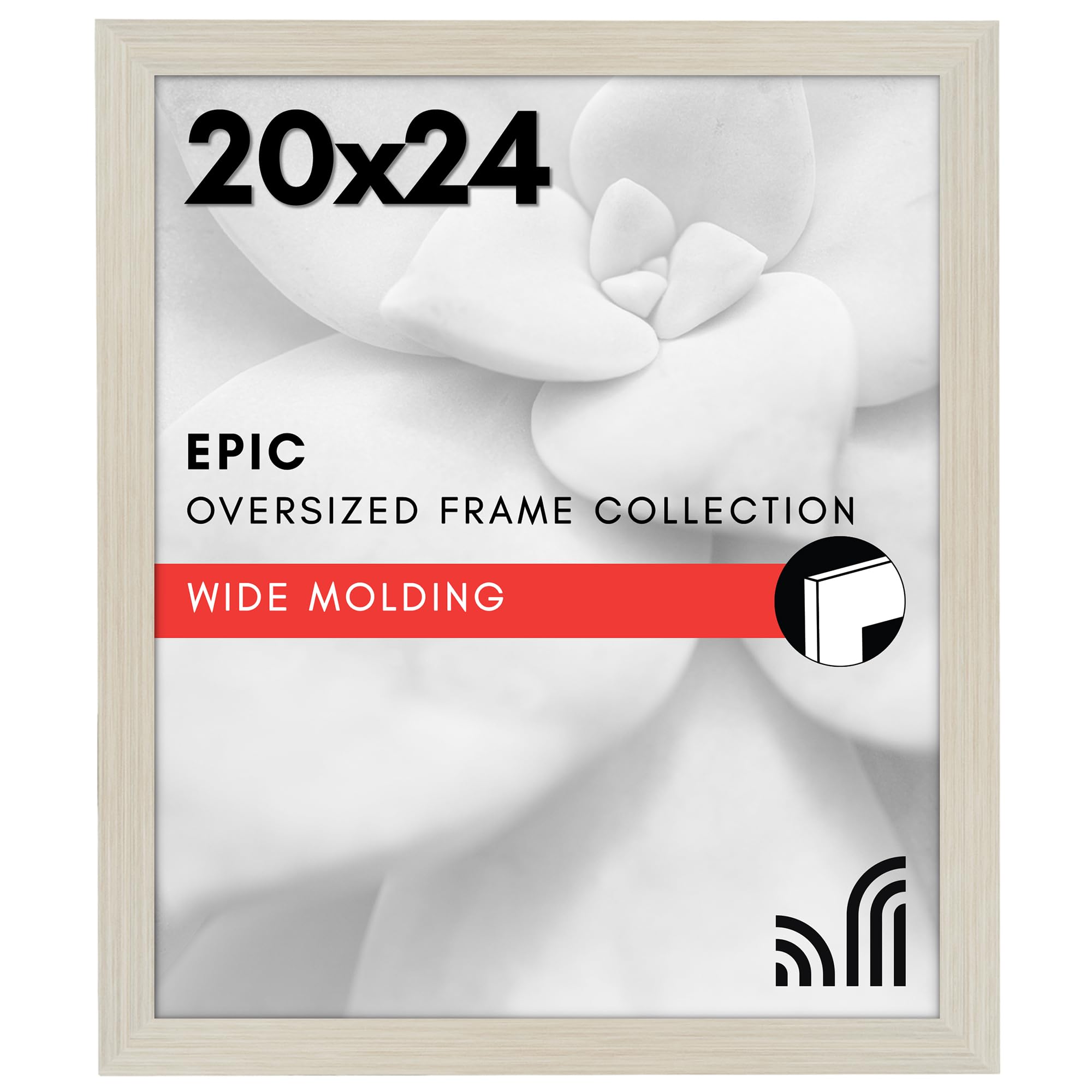 Americanflat 20x24 Poster Frame - Engineered Wood - Light Wood