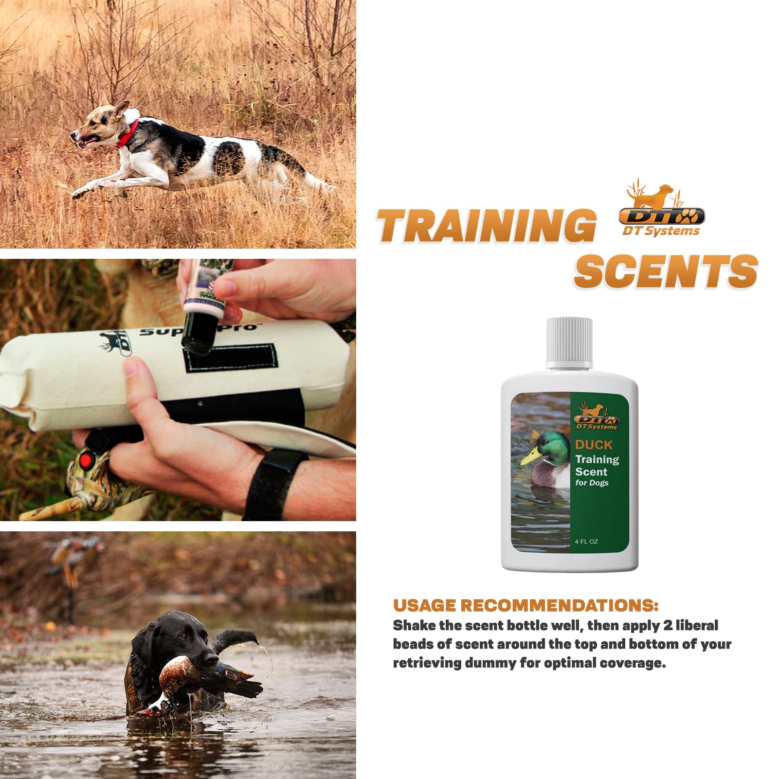 D.T. Systems Training Scent for Pets, 4-Ounce, Duck