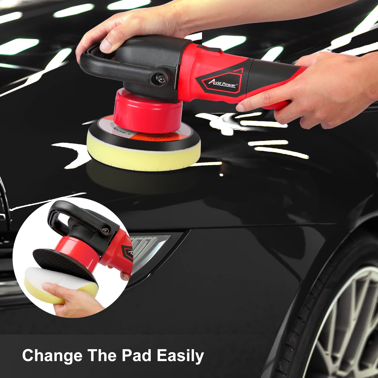 Buy AVID POWER Buffer Polisher, 5inch/6inch Dual Action/DA Polisher