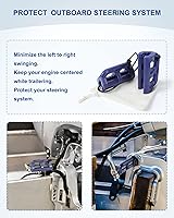 Vista 4 de Bloqueos de dirección hidráulicos, clips de dirección de motor de barco, evitan el balanceo del motor en remolque, viene con un par de topes