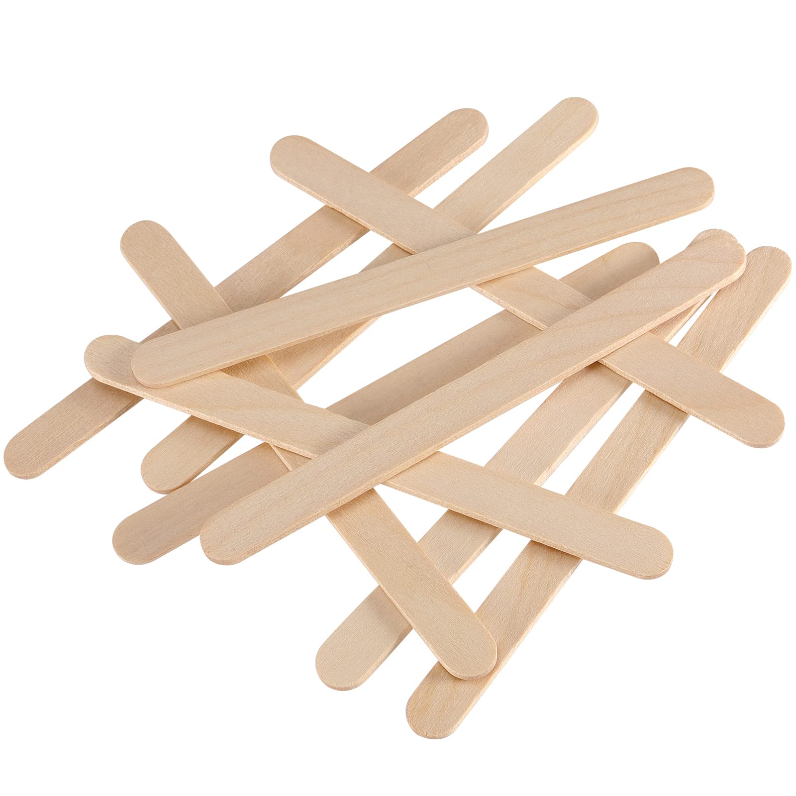 KEILEOHO 2000 bastoncini per lecca lecca, 11,4 cm, bastoncini in legno di betulla, 114 x 10 x 2 mm