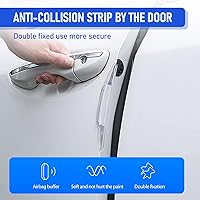 Vista 4 de 4 tiras anticolisión para puerta de automóvil, calcomanías antiimpacto para retrovisor, cubiertas decorativas de protección de puerta, protector