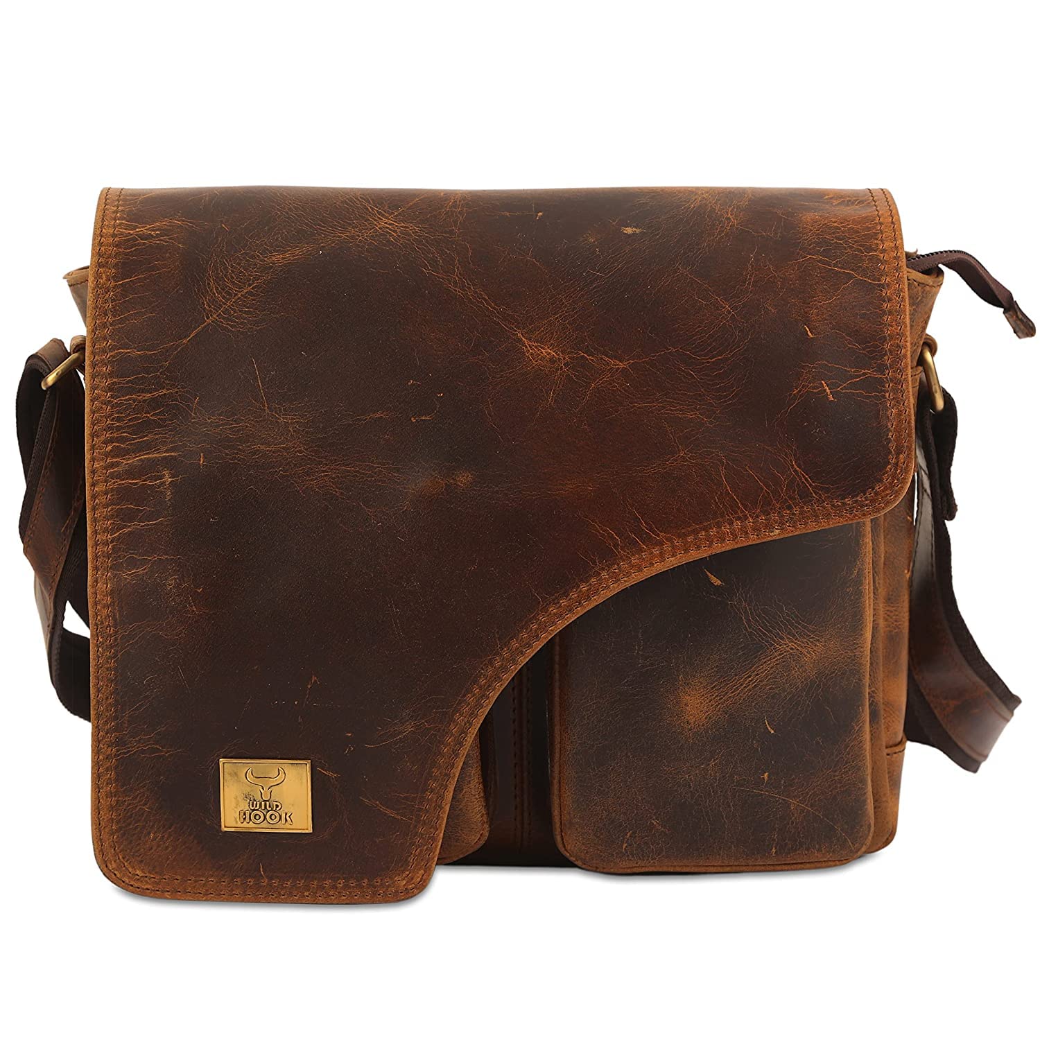 Genuine Leather Messenger Bag, Sling Bag Crossbody Shoulder Bags for Travel Work Business Men Women-image-27